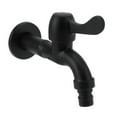 thumbnail image 4 of Water Faucet 304 Stainless Steel G1/2 Caliber Wall Mounted Long Style Single Cold Water Tap Black Washing Machine Faucet, 4 of 22