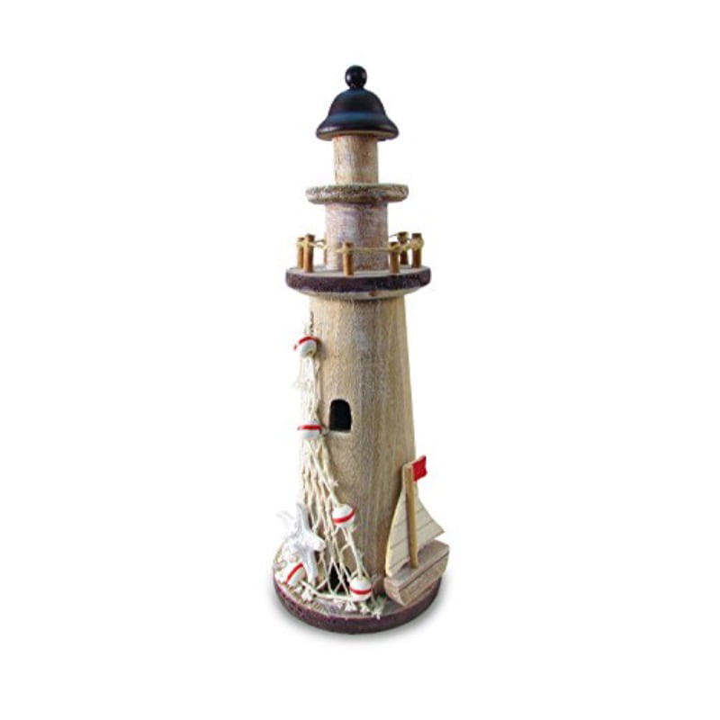 Details about   1Pc Mediterranean Style LED Lighthouse Iron Nostalgic Ornaments Home Decoration 