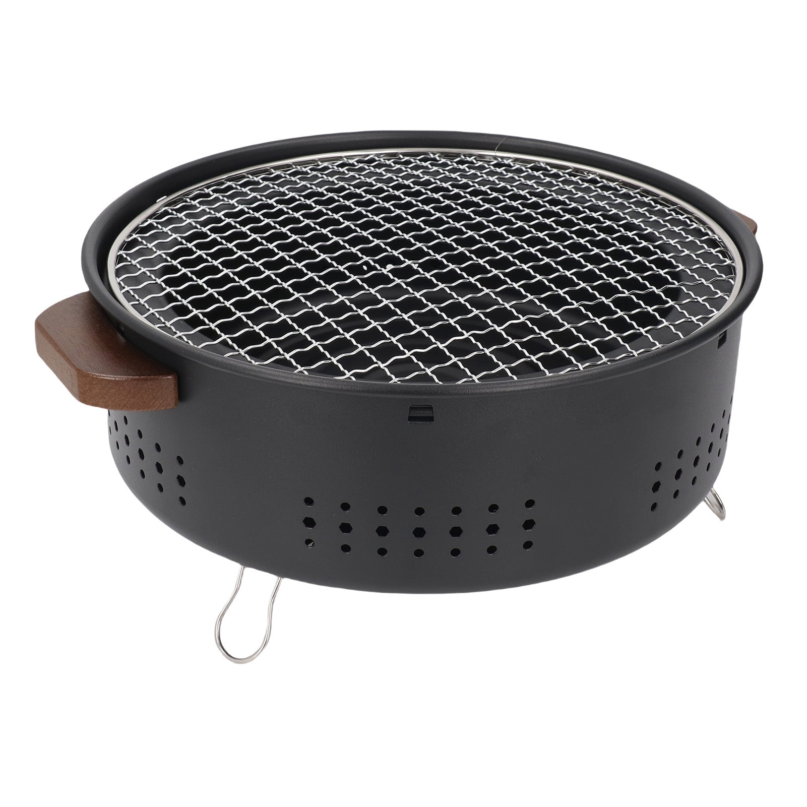 Portable Charcoal BBQ Grill Stove Stainless Steel Tabletop Barbecue Smoker for Outdoor Camping Backyard Cooking Picnic 34x34 Inches / 86.4x86.4 cm