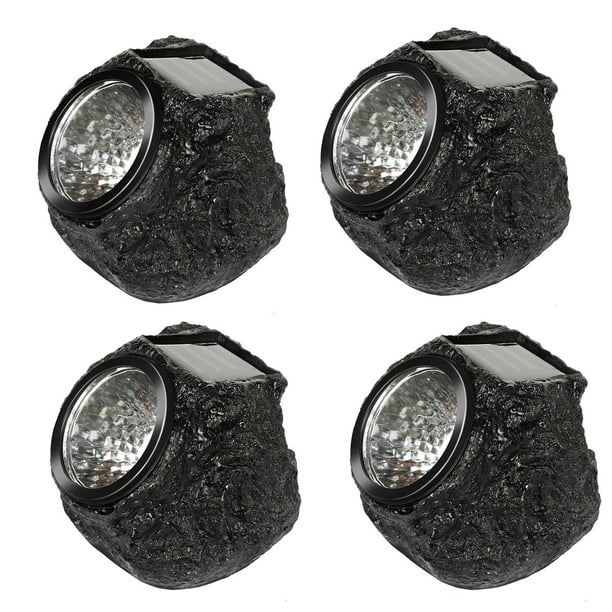 Solarek 943 Mini Outdoor Led Solar Rock Spotlights Set Of 4 Walmart Com