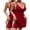 Red, variant on Summer Dresses for Women V Neck Women's Sleepwear Fitness Camisole Tops Spaghetti Strap Casual Womens Nightgown Black