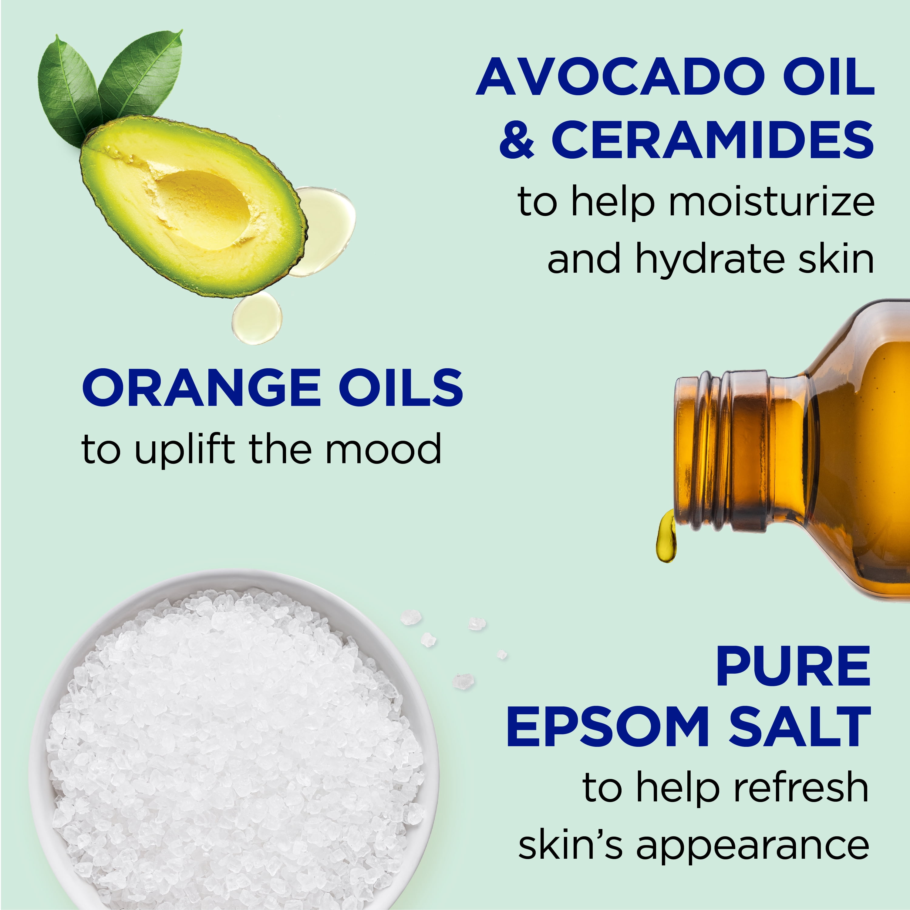 Dr Teal's Glow & Hydrate Foaming Bath with Avocado Oil, Ceramides, & Essential Oil Blend, 34 fl oz