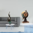 thumbnail image 2 of Escultura abstracta de fuego,Estatua de arte abstracto,adorno para decoración del hogar,Escultura de fuego moderna,coleccionable,regalo,Figura de escritorio,Reloj de mesa con figura de globo, 2 of 8