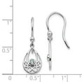 thumbnail image 3 of White Sterling Silver Earring Drop & Dangle Women'S Sky Blue Topaz 26 mm 9, 3 of 4