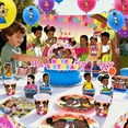 thumbnail image 2 of 98Pcs Children Birthday Party Decorations Supplies, Children Party Supplies - Cake Toppers Balloons Banner Plates Napkins Cups etc Children Party Decorations for Girls & Boys, 2 of 7