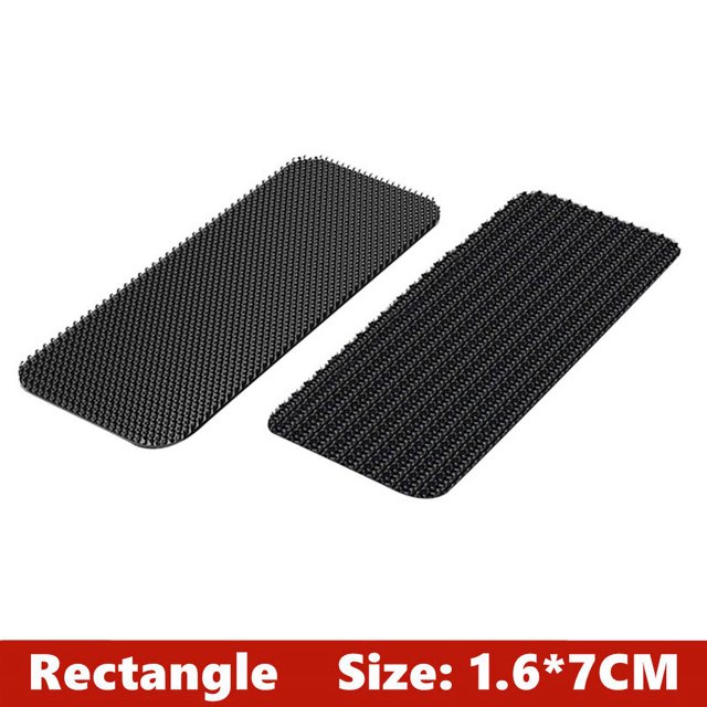 Double Faced Fixing Stickers for Carpet Pad Dashboard Mat Self Adhesive Fixed Patch Home Floor Mats Anti Skid Grip Tape Sticker Rectangle 1Pair (2Pcs)