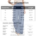 thumbnail image 3 of HKYNLAG Women's Linen Wide Leg Pants Elastic Waist Summer Boho Palazzo Pants Beach Vacation Casual Trousers with Pockets Gray L, 3 of 7