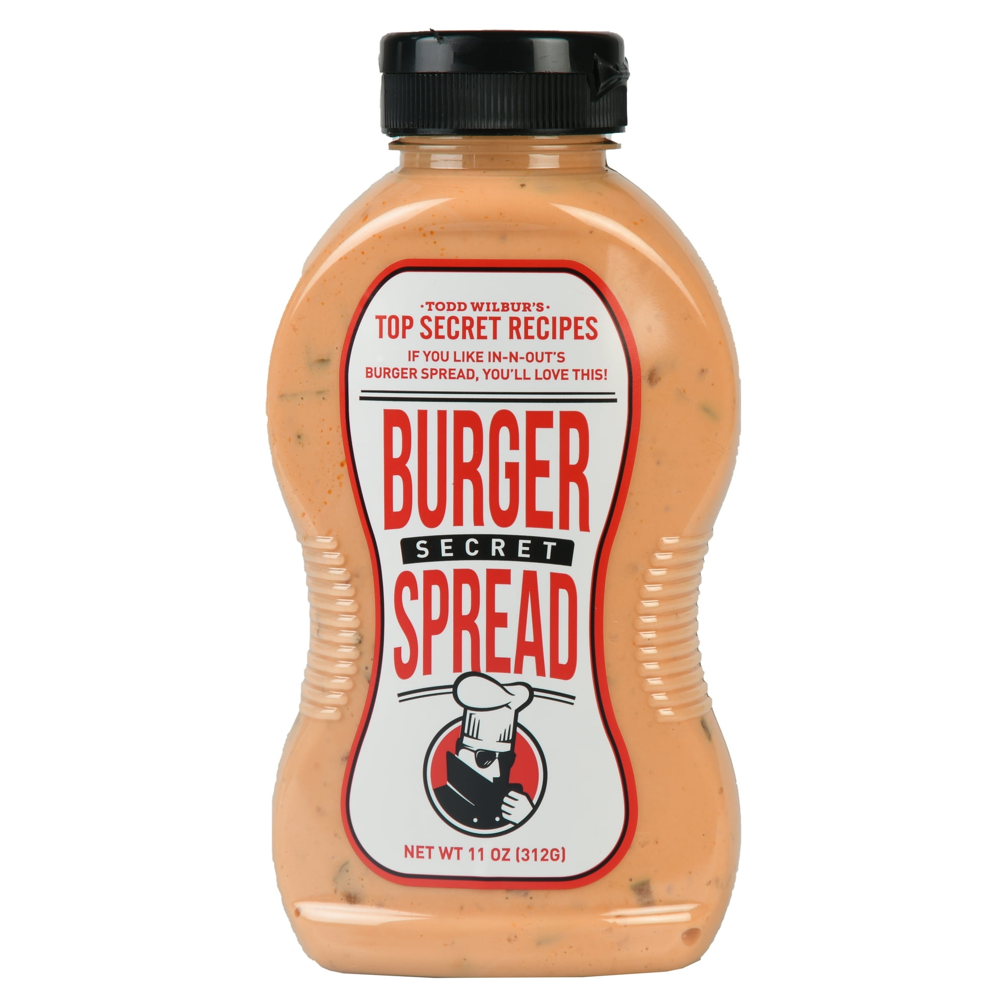 Top Secret Recipes Burger Secret Spread (like In-N-Out Sauce) - for Burgers, Sandwiches & Wraps - New 11 oz Bottle