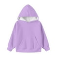 thumbnail image 4 of Mercatoo Cute Hoodies for Teen Girls Cotton Warm Plain Pullover Hoodie Sweatshirts Oversized Long Sleeve Tops Clothes Pockets, 4 of 5