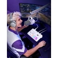 thumbnail image 4 of FIFINE WSC8 Gaming Audio Mixer for XLR Microphone, Game and Chat Mix Button with Software, 3 Channel Audio Interface for Volume Control, 48V Power, White, 4 of 10