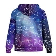 thumbnail image 5 of Renewold Galaxy Violet Blue Womens Hoodies Sweater Hooded Tops Oversized Sweatshirts Long Sleeve Drop Shoulder Jackets Pullover Tops Sweatshirts Fashion Streetwear Outfits for Athletic, XS, 5 of 7