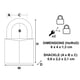 thumbnail image 3 of Juego de Candados de Latón Master Lock 40 mm 2 Piezas, 3 of 8