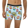 thumbnail image 2 of Salouo Cute Cartoon Owls 3 Pattern Men's Boxer Briefs, Soft & Breathable Underwear Elastic Waistband Briefs for Men,1-Pack, 2 of 7