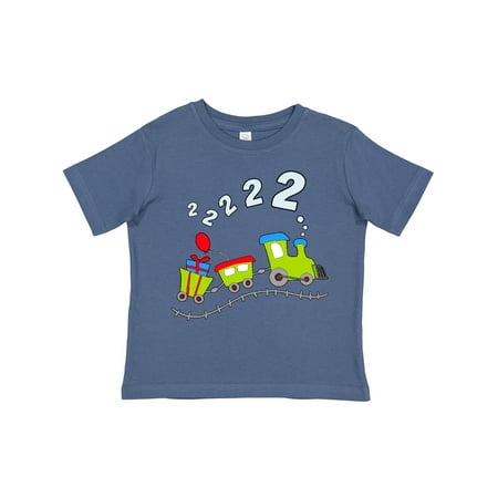 

Inktastic Second Birthday Party Train Gift Toddler Boy or Toddler Girl T-Shirt