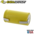 thumbnail image 3 of Exell C Size 1.2V 3000mAh NiCD Rechargeable Battery with Tabs, 3 of 7