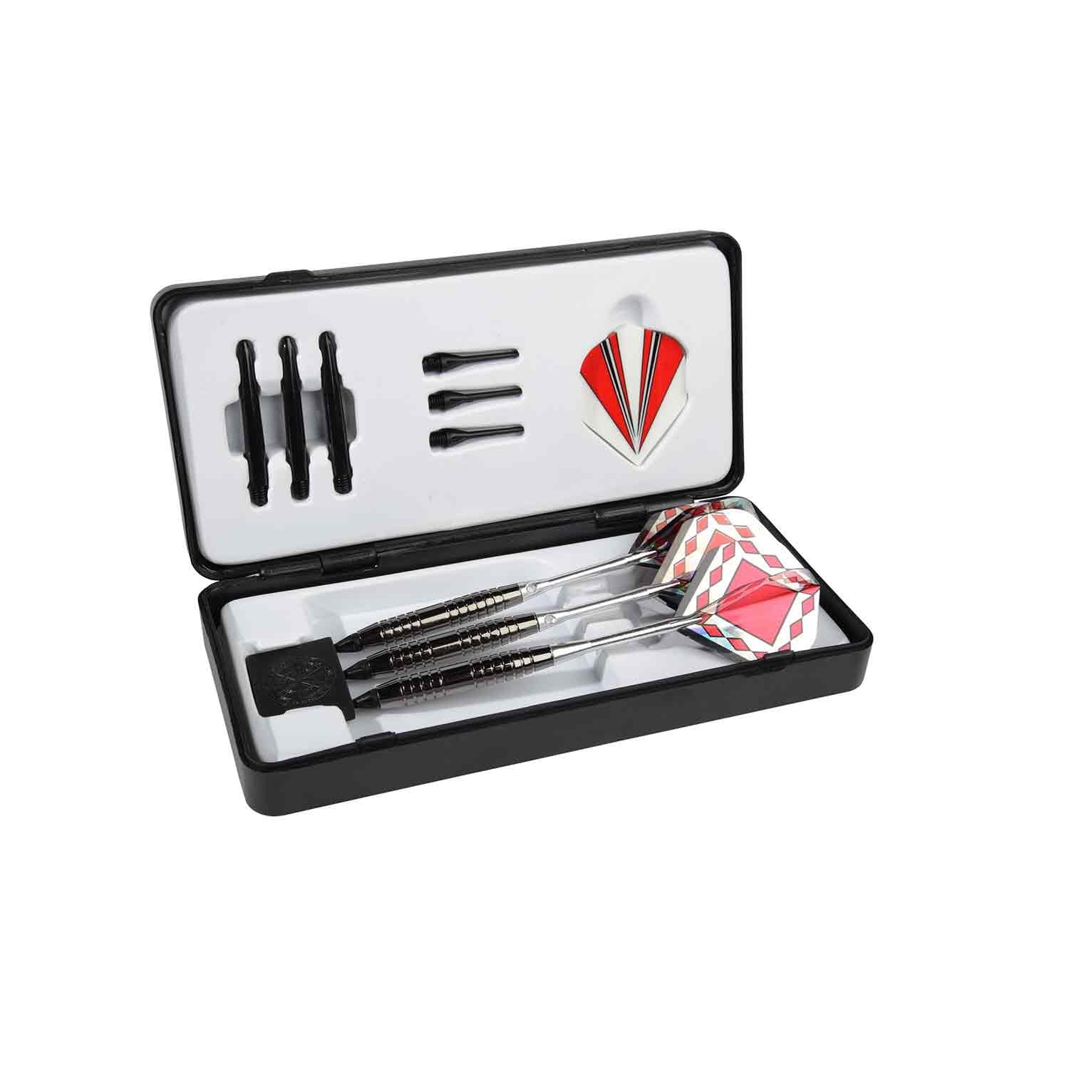 Tournament Pro Franklin RT500 18g Tungsten Plated Soft Tip Darts & Deluxe Case 