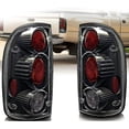 thumbnail image 2 of For 2001-04 Toyota Tacoma Tail Lights Black Clear Rear Lamps Pair Altezza Style, 2 of 10