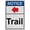 Warning Sign 1, variant on Weatherproof ANSI Trail Sign (Please walk bike This is a pedestrian village) 8 in" x 12 in" UV Resistant Indoor Outdoor Workplace Insdustrial Caution Danger Warning Sign