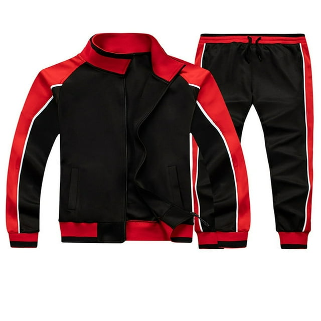 Survêtements 2 Pièces pour Hommes Sweat Col à Manches Longues + Pantalon