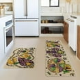 thumbnail image 2 of Lobster Irises Mask Doughnut Mardi Gras Kitchen Mats Set of 2, Home Decor Low-Profile Kitchen Rugs for Floor - 17x29 and 17x47 Inch, 2 of 6