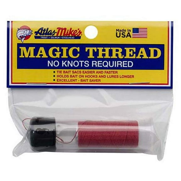 Atlas Mike's Thread with Dispenser, Red, 100-Feet