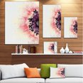 thumbnail image 3 of Pink Purple Abstract Flower Sketch - Floral Canvas Art Print, 3 of 4