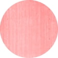 thumbnail image 1 of Ahgly Company Indoor Round Solid Red Modern Area Rugs, 8' Round, 1 of 4