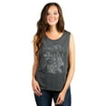 thumbnail image 2 of Kindness Rocks Women's Fashion Sleeveless Muscle Tank Top Tee Charcoal Grey Small, 2 of 4