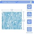 thumbnail image 3 of Coolnut Blue Abstract Marble Washcloths, 2 PCS 12 X 12 Inches Cotton Wash Cloths, Highly Absorbent and Soft Face Towels for Bathroom,Gym,Hotel and Spa, 3 of 7