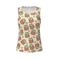 thumbnail image 4 of Lsque Frog Hold Strawberry Printed Workout Tank Tops for Women, Athletic Sports Tank Tops, Compression Sleeveless Dry Fit Shirts,Sleeveless Yoga Shirt-Medium, 4 of 9