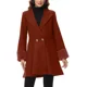 thumbnail image 1 of Gabardina Larga Abrigo Elegante Felpa Cruzada De Para Mujer, 1 of 6