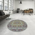 thumbnail image 4 of Ahgly Company Machine Washable Indoor Rectangle Transitional Gray Area Rugs, 2' x 4', 4 of 7