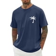 thumbnail image 3 of Mens Oversized T Shirt Gym Short/long Sleeve Big and Tall Gym & Tennis Apparel Fashion Solid Color Boat Neck Summer Vacation Basic T Shirts, 3 of 5