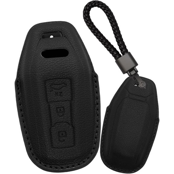 Key Fob Cover Compatible with Fit for Audi A5 A5L A6 A6L Q6L Q6 RSQ6 RS6 SQ6 S6 E-tron 2025 Keychain Case Holder Protector,Keychain-A-Black
