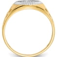 thumbnail image 2 of 14K Yellow & Rhodium W/Rhodium Men's Cz Cluster Ringsize 10 - Jbsp, 2 of 5