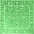 thumbnail image 1 of Ahgly Company Indoor Square Oriental Emerald Green Industrial Area Rugs, 5' Square, 1 of 4