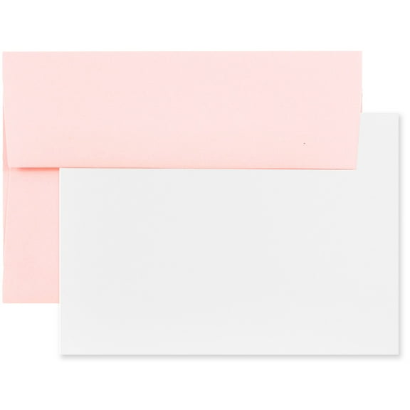JAM Paper Stationery Set, A2 Size, Baby Pink, 25/Pack