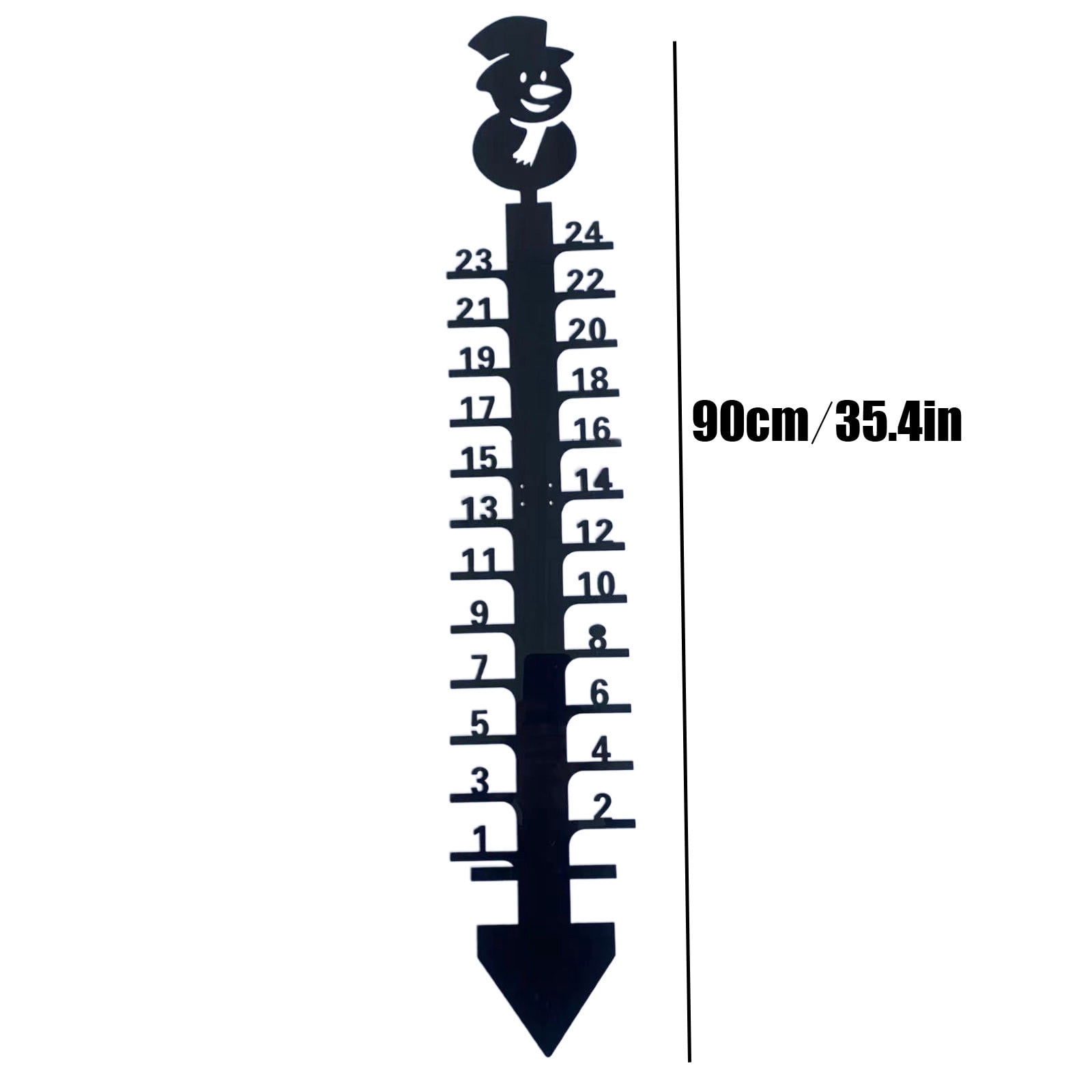 Clearance Sale!Instrument Snow Measuring Outdoor Snow Snow Snowflake Ornaments Measuring Ruler Instrument Metal Garden Measuring Snowmobile Home Decor, Measuring Ruler