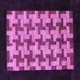 thumbnail image 1 of Ahgly Company Indoor Square Abstract Purple Modern Area Rugs, 7' Square, 1 of 4