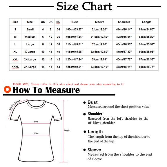 Fesfesfes Womens Basics Top Women's Summer Round-Neck Printed T- Casual Short Sleeve Blouse Tops Women Essentials 3XL(US:14)