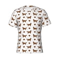 thumbnail image 3 of Naloa Labrador Retriever Dog Men's T-Shirt Sport T-shirt Men's Basic Tee Casual Men's Shirt, Round Neck, Short Sleeves - Medium, 3 of 5