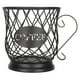 thumbnail image 1 of Organizador de soporte para cápsulas de café de hierro, cesta de almacenamiento de cápsulas de café de gran capacidad para cafeterías de oficina en casa, color negro, 1 of 5