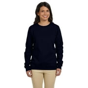 Gildan G180FL HeavyBlend Ladies Fleece Crew -Black-X-Large