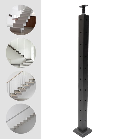 Square Cable Railing Post Wood Concrete Level Deck Corner Post Stainless