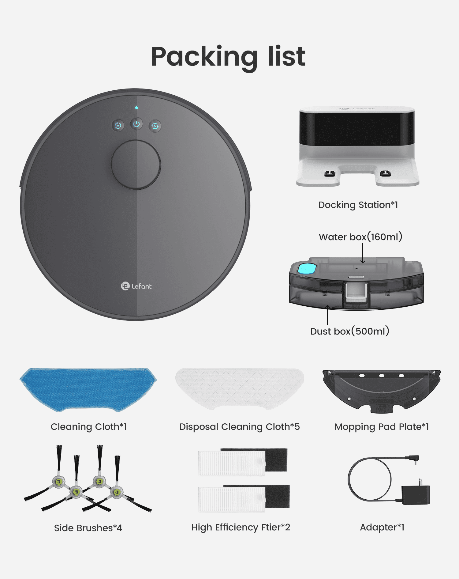 Lefant M1 Robot Vacuum Cleaner and Mop Combo, LIDAR Navigation with Alexa/APP Control, Ideal for Carpets Pet Hair