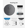 thumbnail image 4 of Lefant M1 Robot Vacuum Cleaner and Mop Combo, LIDAR Navigation with Alexa/APP Control, Ideal for Carpets Pet Hair, 4 of 10