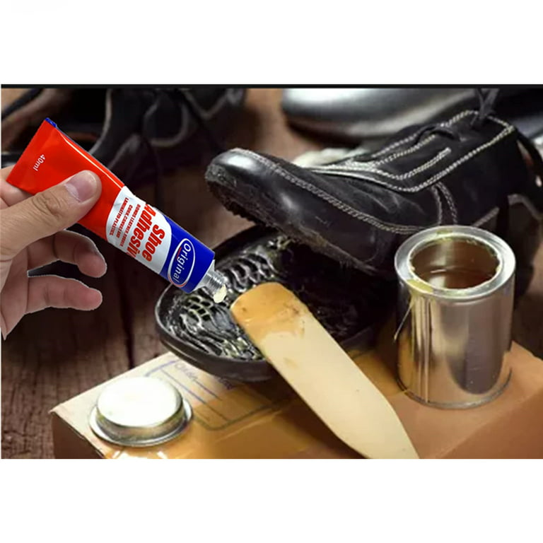3 Pack Shoe Glue Repair Adhesive for Fixing Worn Shoes Boots Sneakers  Leather Handbags & Fix Soles Heels (40ml Each Tube) 