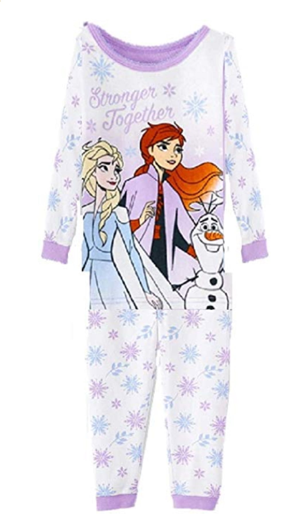 Disney Frozen ELSA ANNA OLAF Shirt/Pants Set PJ's Pajamas Sleepwear 2pc 