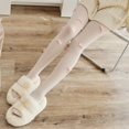 thumbnail image 2 of Gupgi Chaussettes Hautes Mo pour Femmes Pure Noeud Papillon Bas Chaussettes d'Été, 2 of 8