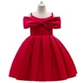 thumbnail image 2 of ZRBYWB Kids Toddler Baby Girls Dresses Spring Summer Solid Ruffle Sleeveless Princess Dress Children's Day Clothing Party Dress, 2 of 5